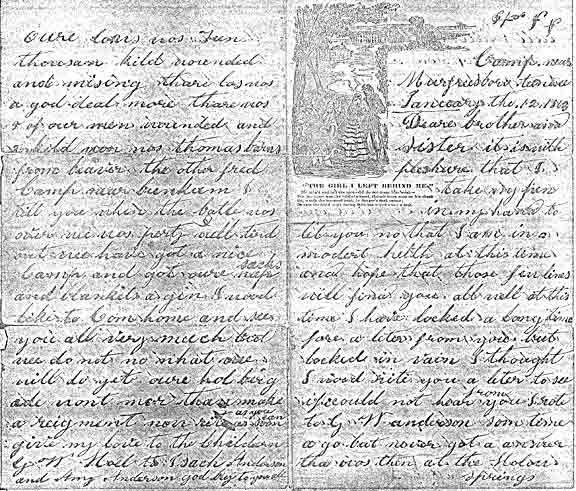 panels of G. W. Hoel letter