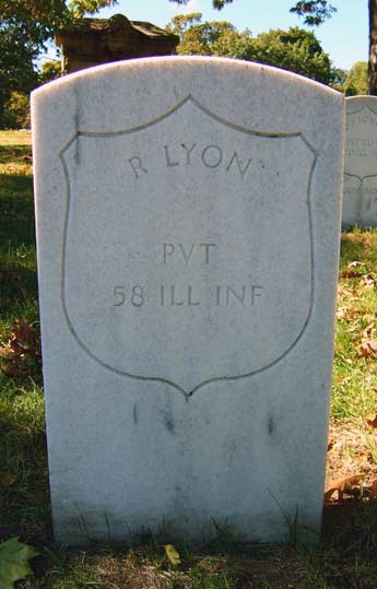 Rufus Lyon Grave at Rosehill Cemetery, Chicago